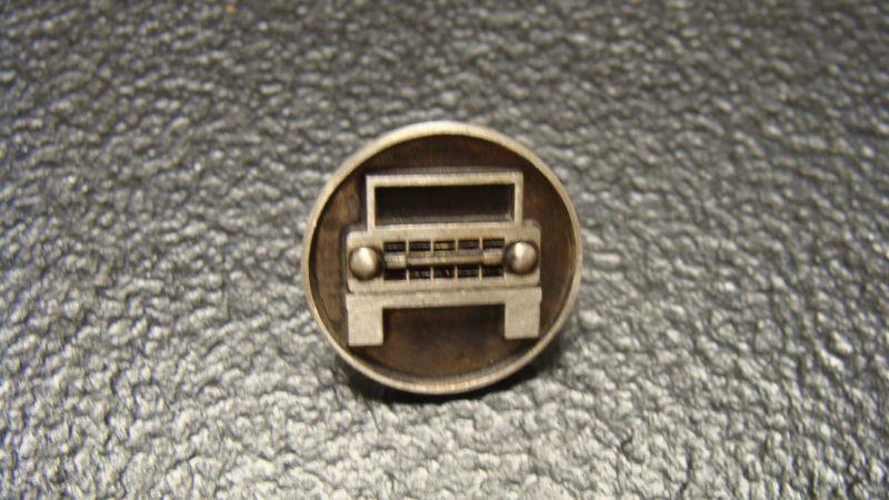 Early ford bronco sterling silver tie tack hood grill hat pin