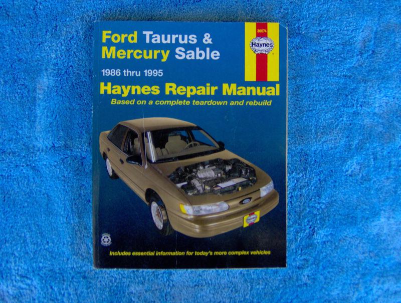 Haynes 1996 -99 ford taurus & mercury sable repair manual
