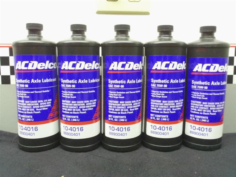 75w90 gear oil synthetic new gl-5 new grape scent  gm 88900401 acdelco10-4016