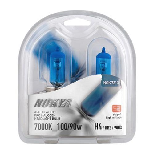 Nokya arctic white stage2 9003 / h4/ hb2 100/ 90w halogen headlight bulbs + gift