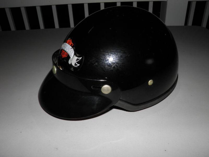 Sb2 - dot motorcycle helmet w/ visor & removable ear guards/ covers sz small