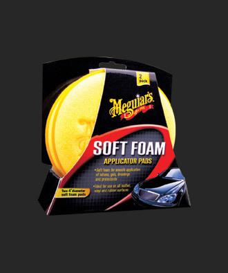 Meguiar's 4" soft foam applicator pads, 2 pack for dressing, gel or protectant