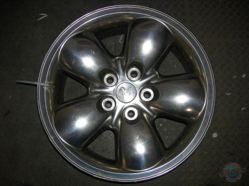 (1) wheel dodge 1500 pickup 1008308 02 03 04 05 alloy 75 percent oxy face gouge