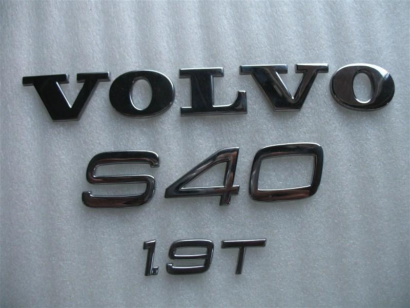 2000 volvo s40 1.9 1.9t rear trunk chrome emblem logo decal oem set 00