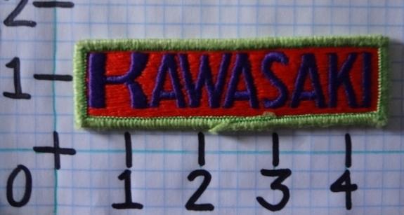 Vintage nos kawasaki motorcycle patch from the 70's 013