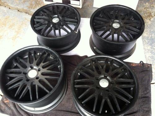 Cray corvette matte black 4 rims like new front 18 x 9 and rear 18 x 10 1/2
