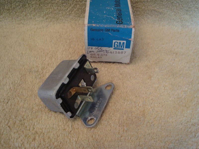 Nos 1966-75 olds a/c blower range 4 terminal relay gm # 412687 replaces 391948