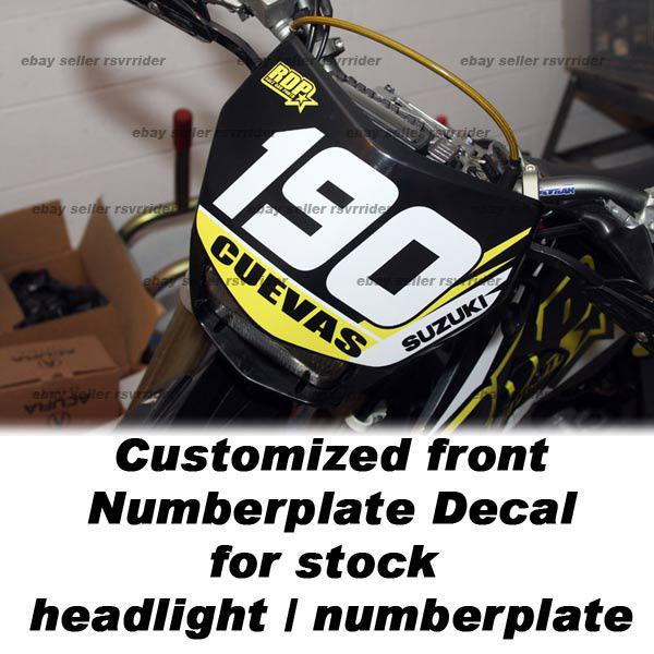 Headlight decal fits suzuki drz400 drz400sm motorcycles