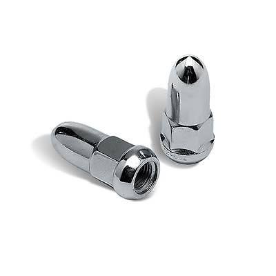 Rocket racing lug nuts conical seat 12mm x 1.50 rh bullet steel chrome set of 20