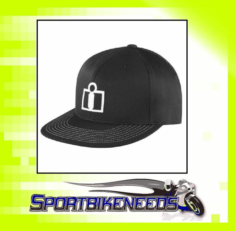 Icon hat logo black fitted speed proof s/m s m