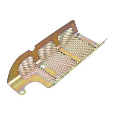 Canton racing prod windage tray steel gold iridited screened rear sump chevy sb