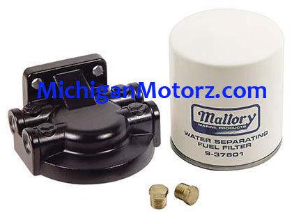 Mallory water separating fuel filter kit - 9-37851