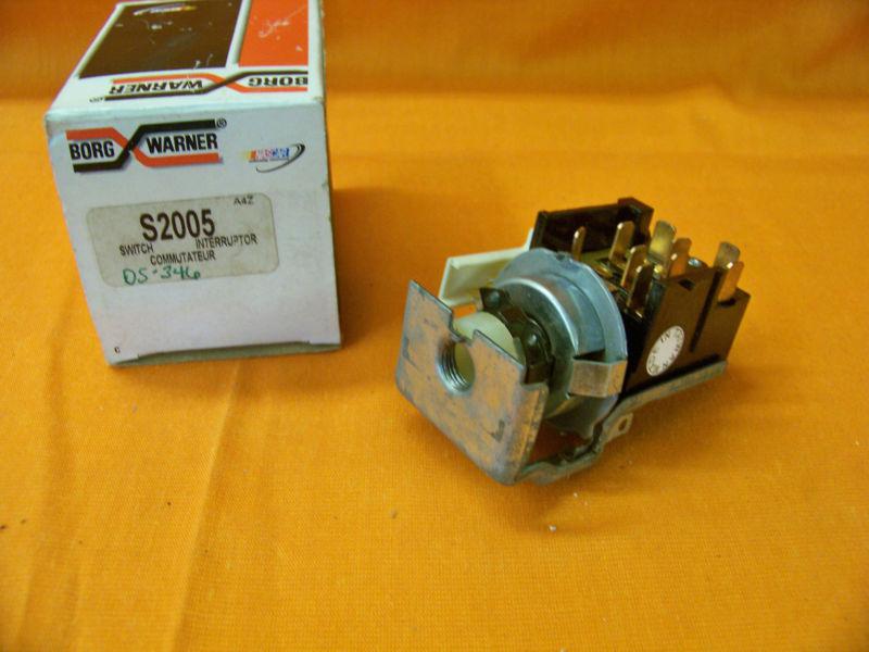 New borg warner headlight switch #s2005 chry. dodge, ply, jeep