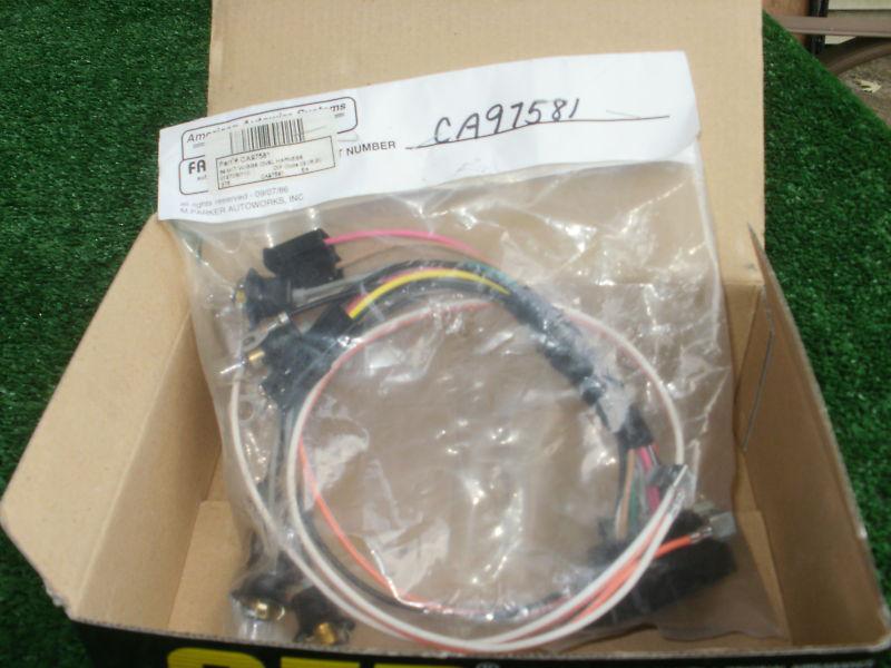 1968 1969 camaro console wire harness  mt with gauges nova 69-74 w/o low fuel