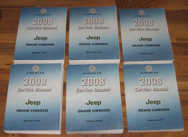 2008 jeep grand cherokee service manual set_srt8_diesel_laredo/overland/limited