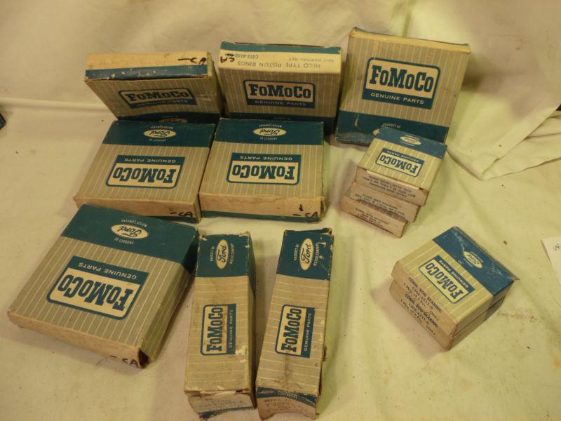 60's  61 62 63 64 64 ford fomoco  parts lot nos boxes -display - no reserve