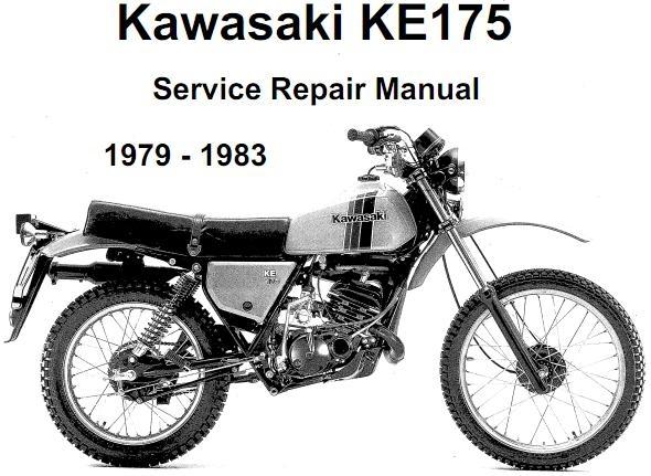 Kawasaki ke175 ke 175 motorcycle workshop service repair rebuild manual