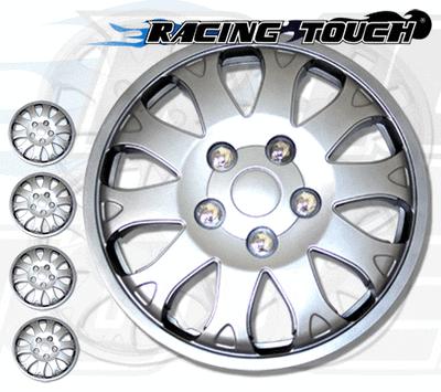 Metallic silver 4pcs set #719 14" inches hubcaps hub cap wheel cover rim skin