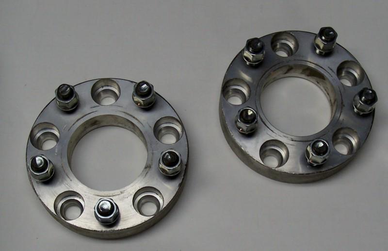 1 pair 5x5 to 5x5  wheel spacers adapters 14x1.5 studs bolt on 1/1/4