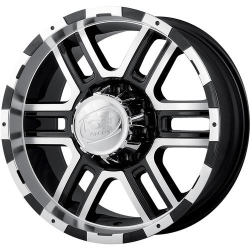 17x8 black alloy ion style 179  5x4.5 +14 wheels toyo open country mt 285/75/17