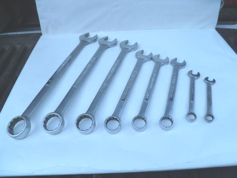 8-craftsman  -v-  series  ase  combonation  wrenches   lot1