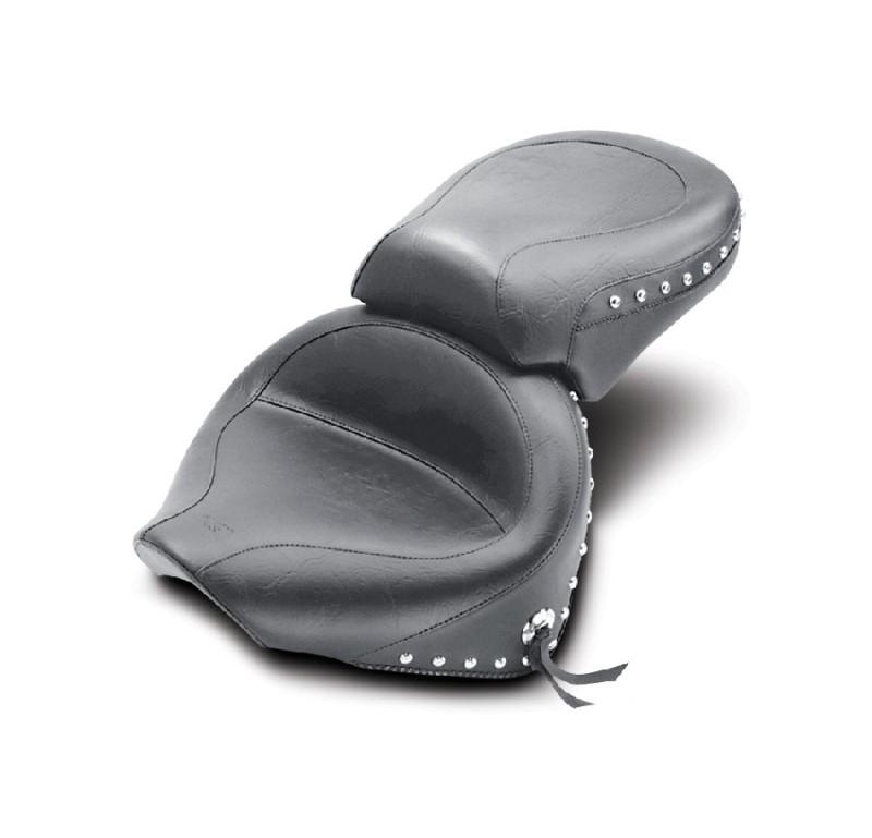 Mustang 2-piece wide touring studded seat 2000-2011 yamaha v-star 1100 classic