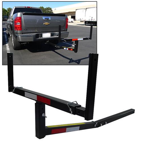 Pick up truck bed hitch extender steel extension rack boat lumber long loads new