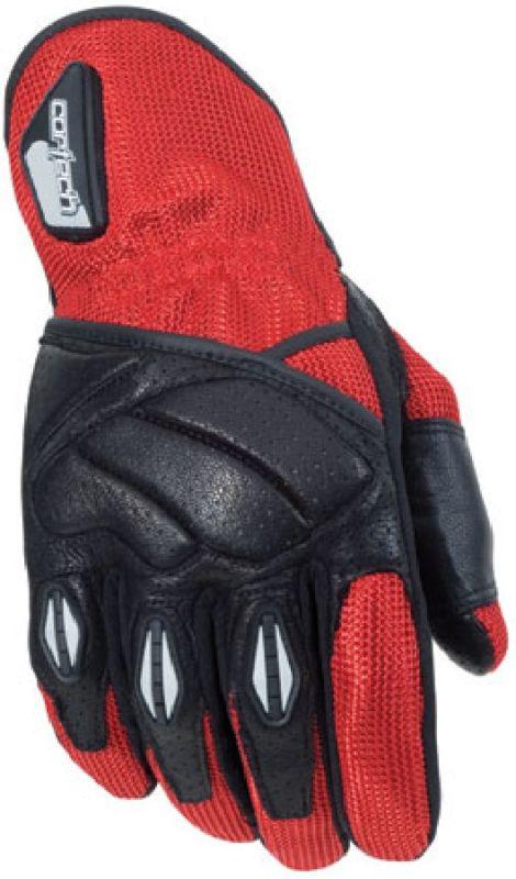 Cortech red gx air 2 motorcycle riding glove s small