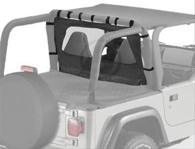 Bestop 80030-15 soft top windjammer polymer cloth black denim jeep wrangler each