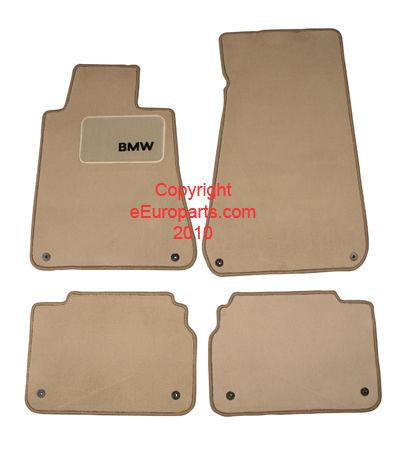 New genuine bmw floor mat set (parchment) 82111466947