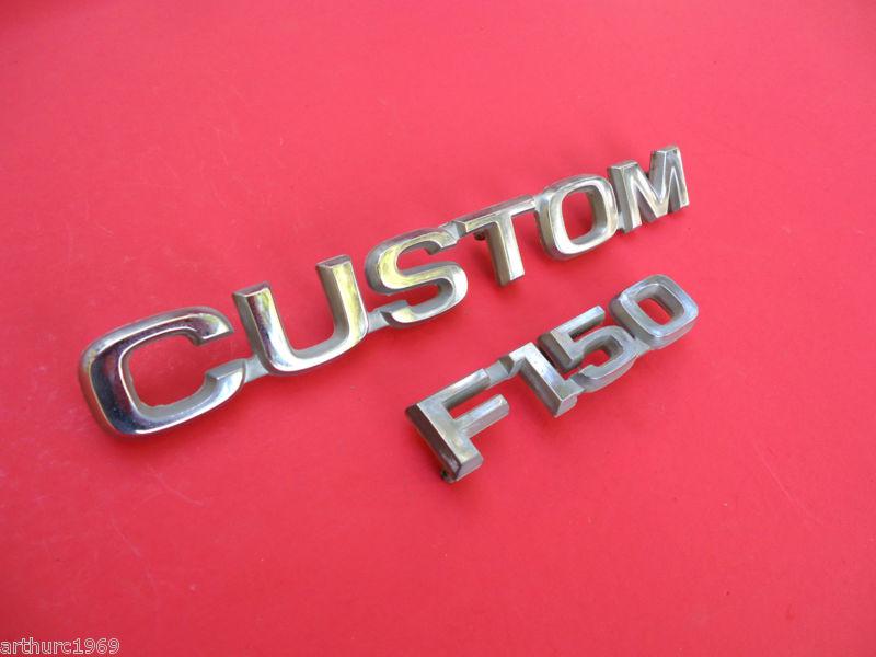 Ford 150 emblem 1980's 1981 ford custom 150 pickup truck oem fender emblem