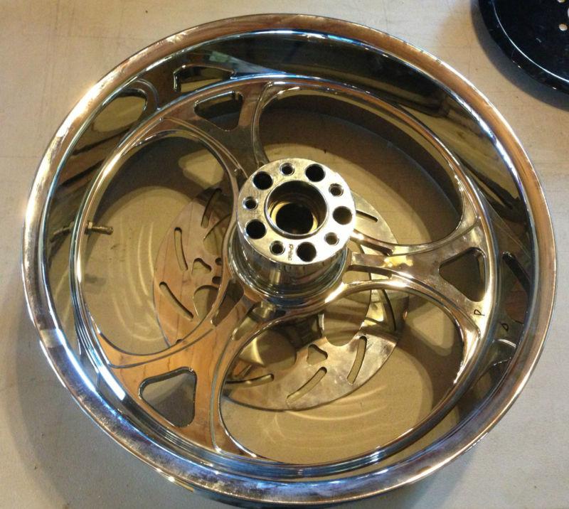 3 spoke 18 x 5.5 mag wheel with matching rotor and pulley