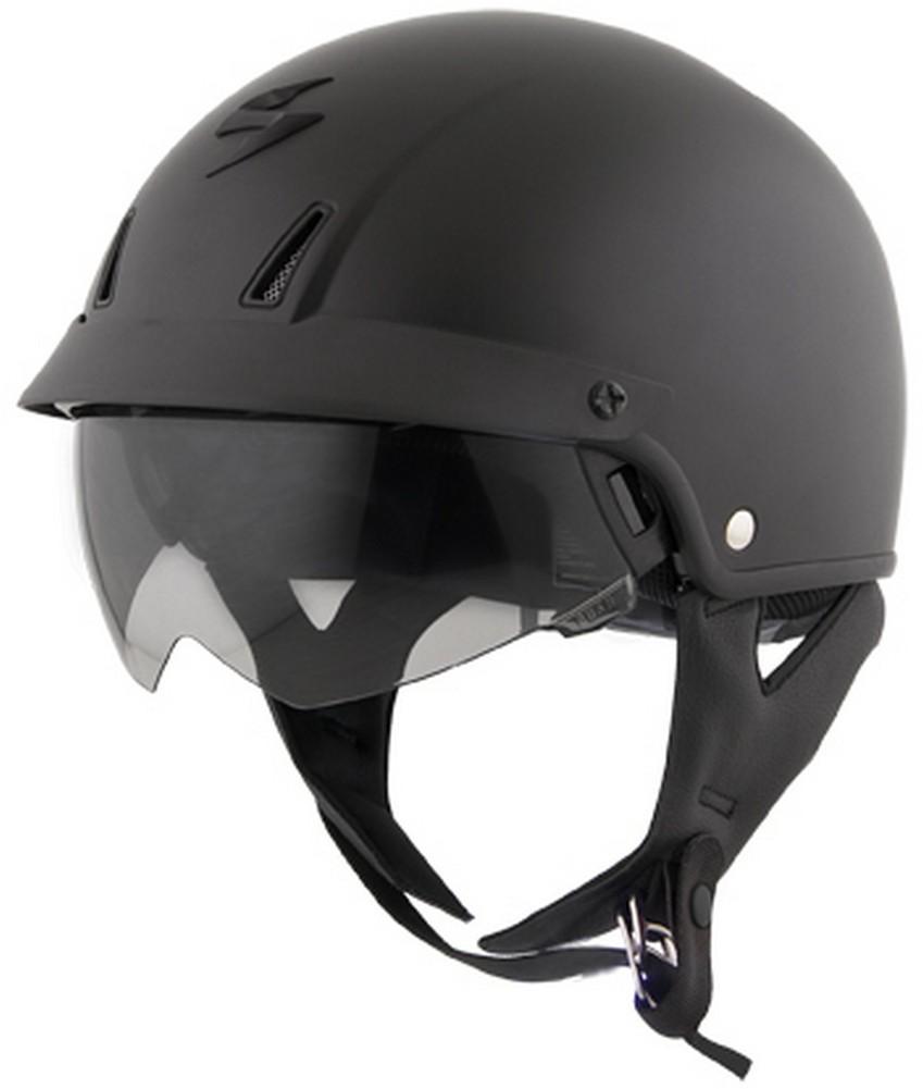 Scorpion exo-c110 half-shell street helmet - matte black