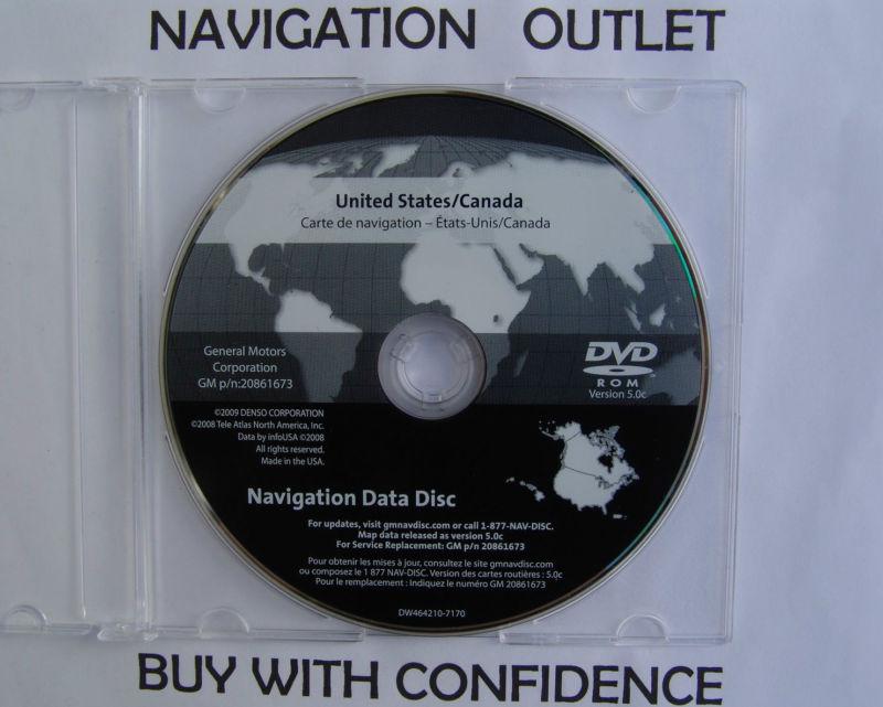 2006 2007 2008 2009 2010 2011 cadillac dts navigation dvd disc 5.0c map update