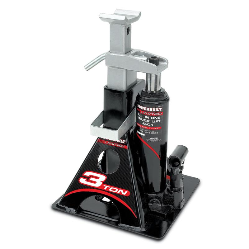 Powerbuilt® 3 ton all in one bottle jack/jack stand - 640912