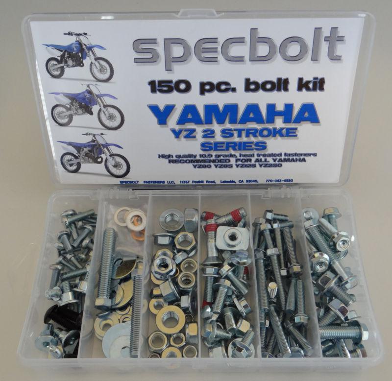 150pc yamaha yz bolt kit 80 85 125 250 fits fenders motor seat chain adjusters