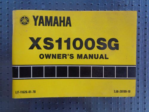 Yamaha xs1100sg owners manual 1979...origonal