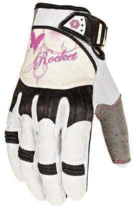 Joe rocket heartbreaker womens motorcycle gloves white/purple sm  xl