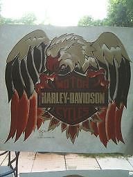 Vintage harley t shirt iron on heat press transfer hd rare 1989 only 7 left!!!