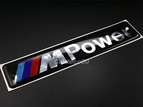 Mpower 3d emblem logo badge decal for bmw m3 m5 m6