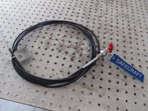 Safecraft fire bottle pull cable new 15ft 10&#034; long with mount vertical &#034;fire&#034;