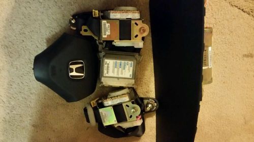 2003 honda accord seat belts and a b  rigth and left and computer module