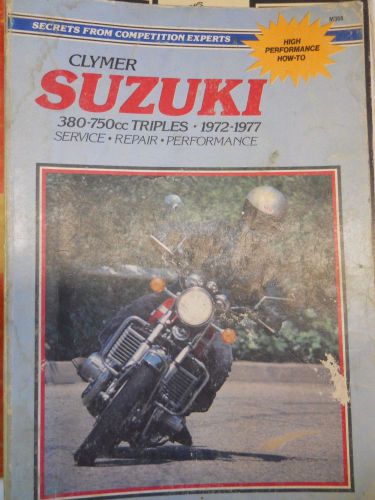1972-77 suzuki 380-750cc triples manual