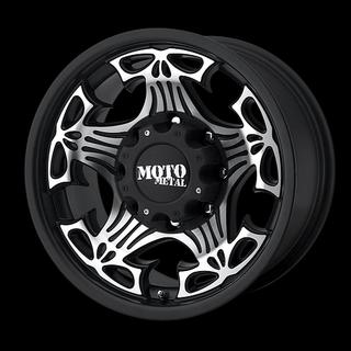20" moto metal 909 skull black rims & 37x13.50x20 nitto mud grappler tires wheel
