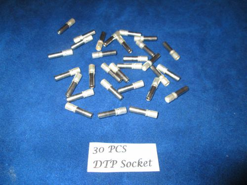 Deutsch dtp socket terminal, nickel plated, solid style, 10-14 awg, 30 pieces