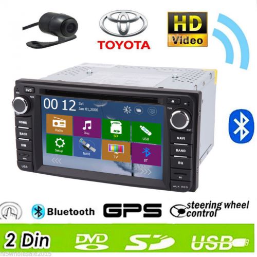 Win8 2 din gps navigation car stereo dvd mp3 player for corolla ex toyota+camera