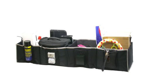 Floridabrands cargo trunk organizer collapsible and foldable - black
