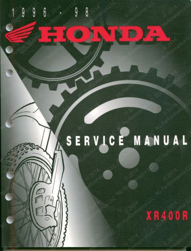 Genuine original 1996 - 1998 hondaxr400r service manual