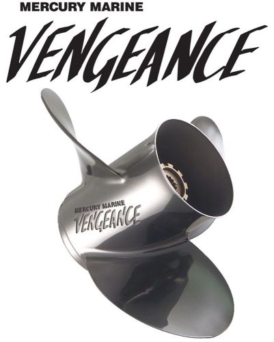 Mercury vengeance 3-blade stainless steel propeller 14-1/2 x 15 pitch prop