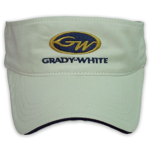 Grady white boats stone sandwich visor hat
